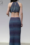 SWAYING/KNIT Gradient Strapless Halter Top SW23SS1T37 Gradient Blue PS61